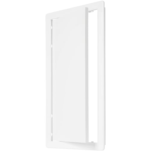 8" x 16" White Plastic Access Panel. Service Shaft Door Panel. Plumbing, Electricity, Heating, Alarm Wall Access Panel for Drywall. Bathroom Services Access Hole Cover. - color: White, size: 8" x 16"