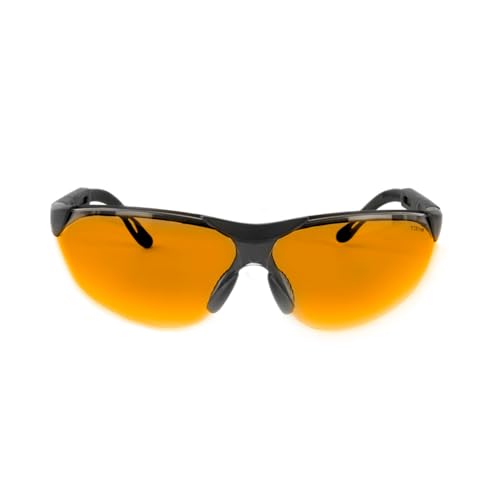 Walker's Elite Sport Shooting Glasses - Impact-Resistant Anti-Fog Non-Slip Adjustable UV Protection Hunting Sports Glasses - color: Amber