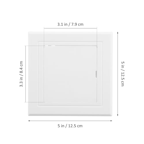 jojofuny Access Panel for Drywall, 3 X 3 Inch PVC Toilet Wall Access Panel, Plumbing Cover Plate for Bathroom, White