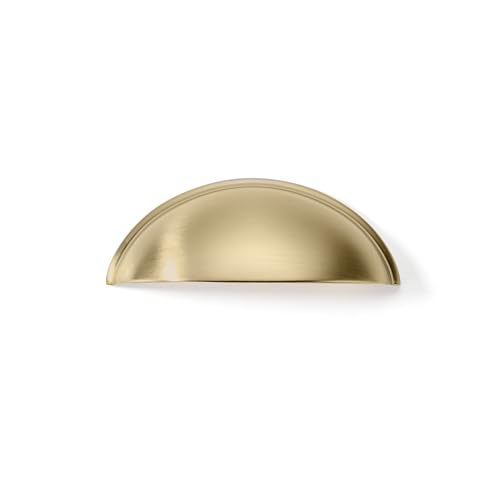 khtumeware 20 Pack 2-1/2" Drawer Pulls Champagne Bronze Cabinet Cup Pulls Kitchen Hardware Cabinet Handles Drawer Handles Knobs 2.5 inch Hole Center - color: Champagne Bronze, size: 2-1/2"(64mm) Hole Center, style: 20-pack