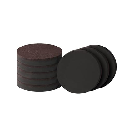 Felt Furniture Sliders for Hardwood Floors - Furnigear 8 PCS 5" Furniture Moving Pads Sliders – Heavy Duty Felt Sliders Chair Leg Floor Protectors - Move Your Furniture Easily & Safety - size: 5 inch - 8 PCS Brown