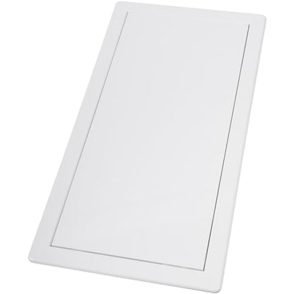 Vent Systems White ABS Plastic Access Panel 8 x 16 Inch (Cut-Out) - Access Panel with Door for Drywall, Wall, Ceiling - Electrical and Plumbing Service Inspection Door for Indoor Use - size: 8 X 16 Inch / 200 X 400 Mm