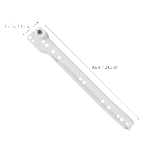 ARTIBETTER 10 Inch Drawer Slide Roller Kit 2 Pairs Cabinet Hardware Tracks with Smooth Silent Operation Side Mounted Plastic Wheel Rails for Furniture Drawers
