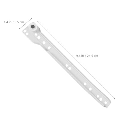ARTIBETTER 10 Inch Drawer Slide Roller Kit 2 Pairs Cabinet Hardware Tracks with Smooth Silent Operation Side Mounted Plastic Wheel Rails for Furniture Drawers