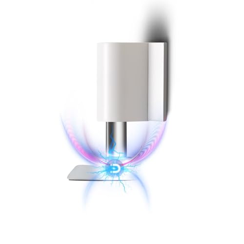 Magnetic Door Stopper, Magnet Floor Door Stop Retractable, Door Magnetic Catch, Door Holder to Keep Door Open, No Drilling Mount with Adhesive, White 1 Pack WT-1 - color: White