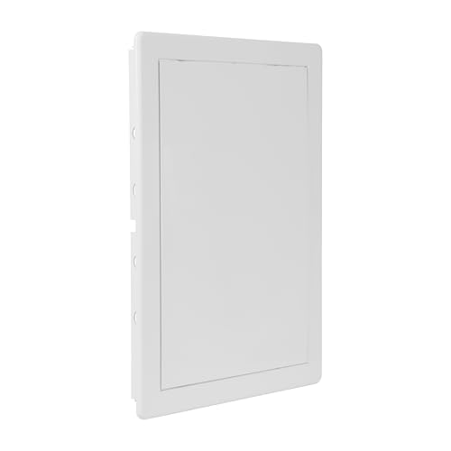 Repa Market 8 x 12 Access Panel for Drywall and Ceiling – White ABS Plastic Door Panel, Wall Hole Cover Plate - Rustproof, Easy Access and Installation, Hinged Door for Plumbing Electrical Utility - size: 8 x 12 (Cut Out Size)