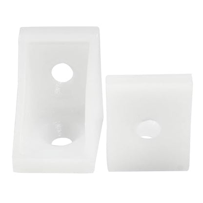 30 Pcs Plastic Corner Braces Nylon Shelf Closet Furniture Angle Bracket for Home Drawers Windows Cabinet, 0.79" x 0.79" x 0.59" (LxWxH)