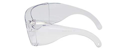 Calabria 3000 Fitover Safety Glasses with Uni-Lens – [Clear] Wrap Around Eye Protection | Anti-Fog Scratch Resistant | Protective Eyewear - color: Clear