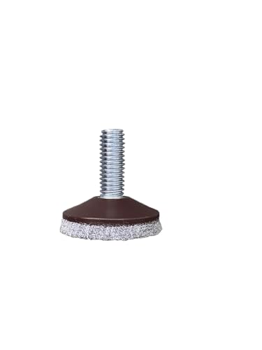 3/8"-16 Threaded Bolt, Furniture Levelers with Removable nut-Pack of 4 | 1.5" Grey Felt Pad Furniture Feet,Heavy Duty Adjusting Foot Adjustable Furniture Legs,Table Levelers,Thread Pitch:16.