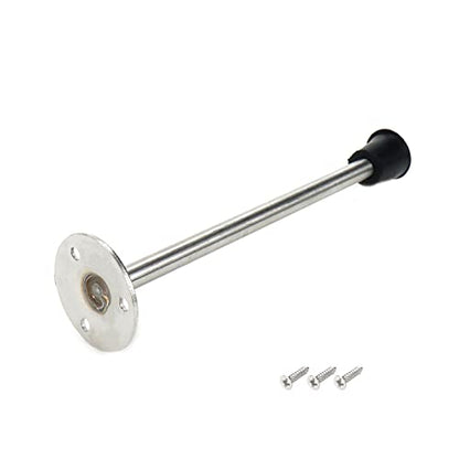 Door Stopper Stainless Steel Wall Mounted Door Stop with Rubber Bumper 7.87"/200mm Length - size: 200mm/7.87" 1pcs