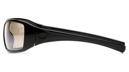 Pyramex Goliath Safety Eyewear Black Frame Clear Anti Fog Lens - color: Black Frame/Indoor/Outdoor Mirror Lens