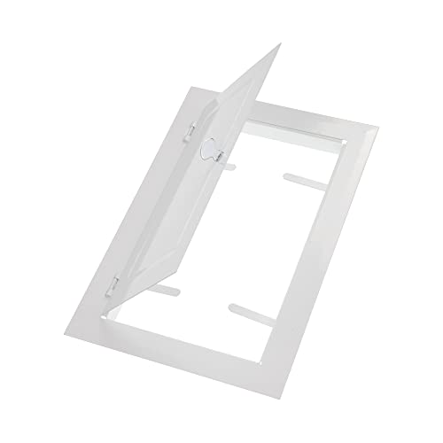 Vent Systems Access Panel for Drywall 6 x 10 Inch - Wall Hole Cover Plate - Metal Access Door with Handle - Plumbing Access Panel for Drywall - Service Shaft Crawl Space Door - Wall Access Panel - size: 6'' X 10''