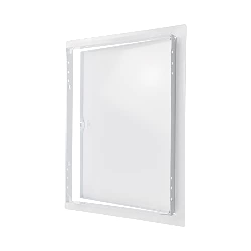 12" x 16" White Metal Access Panel, Service Shaft Door, Plumbing, Electricity Heating Alarm Wall for Drywall, Bathroom Services Hole Cover, Wall Covering - size: 12" x 16"