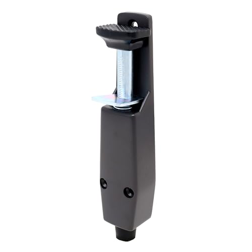 SUMMIT DOORWARE Heavy Duty Spring Loaded Step Down Door Stopper - Door Holder Ideal for Residential & Commercial Use - Duronotic Finish