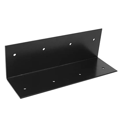 4 Pack 9" x 3" Black Raised Bed Garden Corner Brackets, Widen Right Angle L Bracket for Wood - size: 9" x 3"