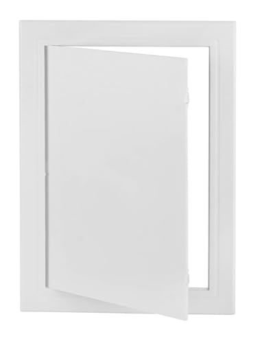 Plastic Access Panel for Drywall - 8x16 inch - Durable Wall Hole Cover Access Door, Plumbing Access Panel, White