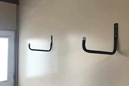 Shepherd Hardware 8091E Heavy Duty Steel 10-Inch Garage Storage Utility Hooks, 4 Pack, Black - size: 10 Inch