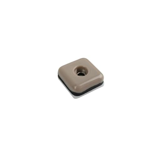 Shepherd SlideGlide 1" Square Adhesive Furniture Sliders for Carpet, Heavy-Duty Protective Furniture Moving Pads with Self-Adhesive or Screw-On Application, Set of 8, Beige - style: 1 Inch, 8-Pack