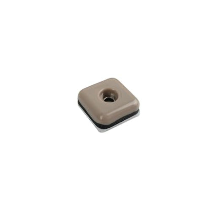 Shepherd SlideGlide 1" Square Adhesive Furniture Sliders for Carpet, Heavy-Duty Protective Furniture Moving Pads with Self-Adhesive or Screw-On Application, Set of 8, Beige - style: 1 Inch, 8-Pack