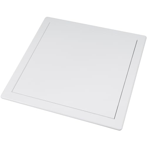 Vent Systems White ABS Plastic - Access Panel 12 x 12 Inch - Access Panel with Door for Drywall, Wall and Ceiling Electrical and Plumbing Service Wall Hole Cover - Exterior Dimensions 12.7x12.7 Inches - size: 12 X 12 Inch / 300 X 300 Mm