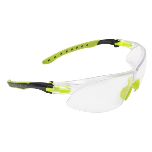 ULTRX Unisex Safety Glasses - color: Lime Green