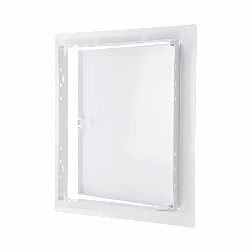 8" x 10" White Metal Access Panel, Service Shaft Door, Plumbing, Electricity Heating Alarm Wall for Drywall, Bathroom Services Hole Cover, Wall Covering - size: 8x10 Inch