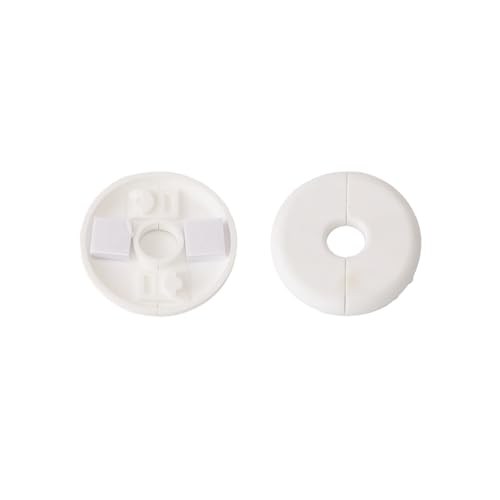 2Pcs Wall Hole Cover Cable Grommet for Ethernet Cable Wall Pass Through Routing Kit Accessories, Compatible with Cables up to 10mm Diameter and 1 Inch Wall Holes