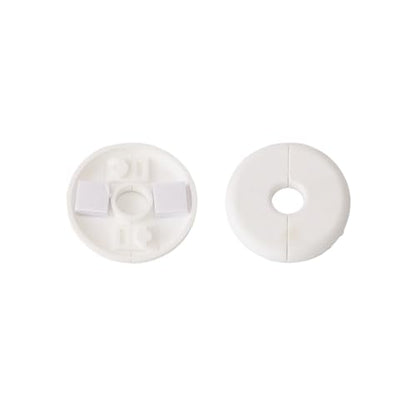 2Pcs Wall Hole Cover Cable Grommet for Ethernet Cable Wall Pass Through Routing Kit Accessories, Compatible with Cables up to 10mm Diameter and 1 Inch Wall Holes