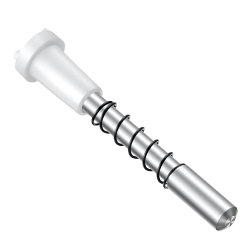 25 Pack Window Screen Plunger Latches with Caps, 5/32" X 1-1/2", Aluminum Window Screen Plunger Pins, Secure Window Screens in Place (White) - color: White