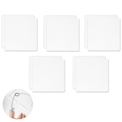 Morvat Adjustable Spring Access Panel 14"x14" Inches, for Drywall, Ceiling, Electrical, Plumbing Heavy-Duty & Easy Install, Wall Hole Cover Plate, White | Fits 9"x10" - 14"x14" Inches | (10-Pack) - size: 14x14 - 10PK