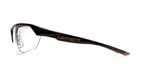Carhartt-CHB1110DT Braswell Anti-Fog Safety Glasses Eye Protection, Black Frame, Clear Lens - color: Clear Anti-fog Lens/ Black Frame