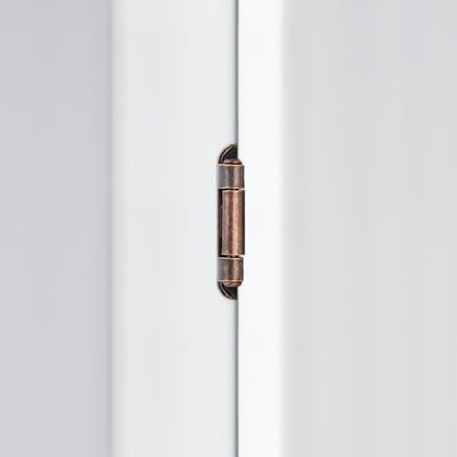 4 Pack (2 Pairs) 1/2" Overlay Cabinet Hinges, Antique Copper Self-Closing Semi-Concealed Partial Wrap Face Frame Hinges for Cabinet Doors - color: Antique Copper