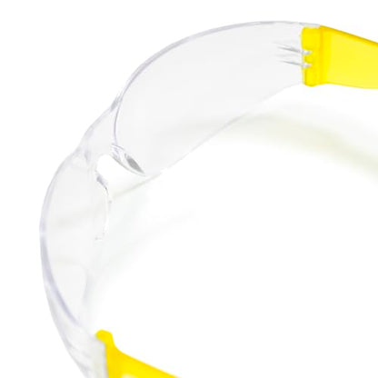 JORESTECH Safety Glasses, ANSI Z87+ Compliant, Impact-Resistant Polycarbonate Lenses, UV Protection, Anti-Scratch Coating, 12-Pack - color: Yellow-clear