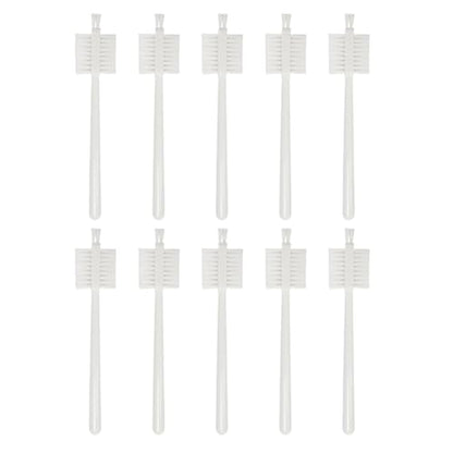 ZYAMY 10PCS Juicer Cleaning Brushes 17.5cm/6.9in Long Double Sided Brushes for Bottles Glassware Multi Purpose for Cleaning Appliances Tile Grout Window Tracks and Sinks