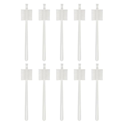 ZYAMY 10PCS Juicer Cleaning Brushes 17.5cm/6.9in Long Double Sided Brushes for Bottles Glassware Multi Purpose for Cleaning Appliances Tile Grout Window Tracks and Sinks