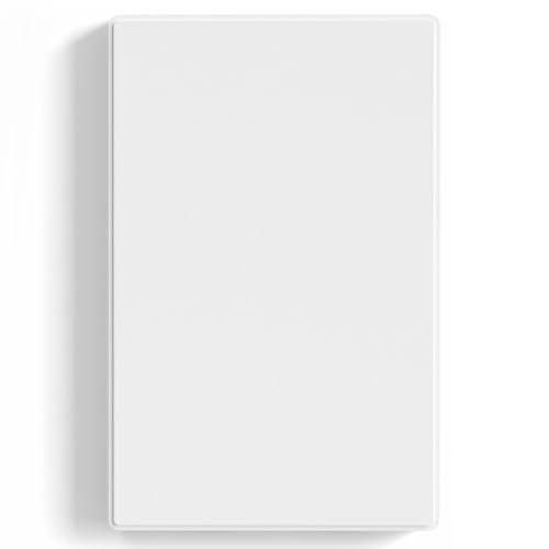 ELEGRP Blank Wall Plate Cover, 1-Gang Screwless Blank Outlet Plate, Mid-Size 4.88" x 3.13" Unbreakable Thermoplastic Blank Faceplate Cover for Unused Outlets/Switches, UL Listed (1 Pack, Matte White) - color: White, size: 1 Pack