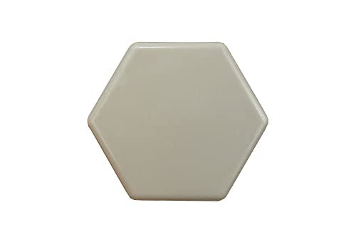 Shepherd SlideGlide 1-1/2" Hex-Base Protective Furniture Sliders with Threaded Stem, Screw-On Heavy-Duty Furniture Mover Pads for Carpet, Set of 4, Beige