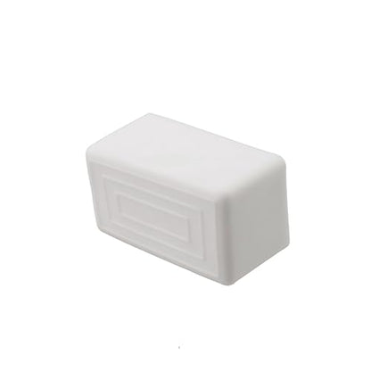 Antrader Rectangle Shaped Rubber PVC Furniture Pads Table Chair Leg Foot End Caps Covers Protectors 1" x 2" (16PCS,White) - color: White, size: 1" x 2"-16pcs