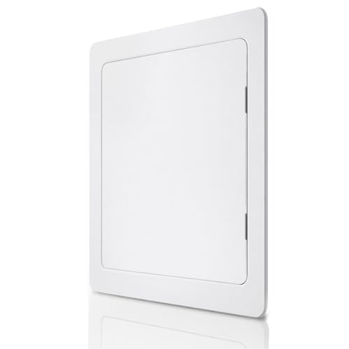 Morvat Access Panel 4x6 Inch for Drywall & Ceiling with Door, Heavy-Duty Durable ABS Plastic & Easy Install Access Box, Wall Hole Cover Plate for Plumbing & Electrical Cables & Wiring, White - size: 4x6