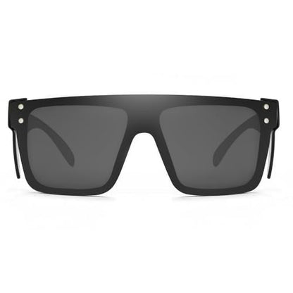 Z87 Polarized Wraparound Safety Sunglasses, UV400 Protective Eyewear for Work and Outdoors - color: Matte Black Smoke