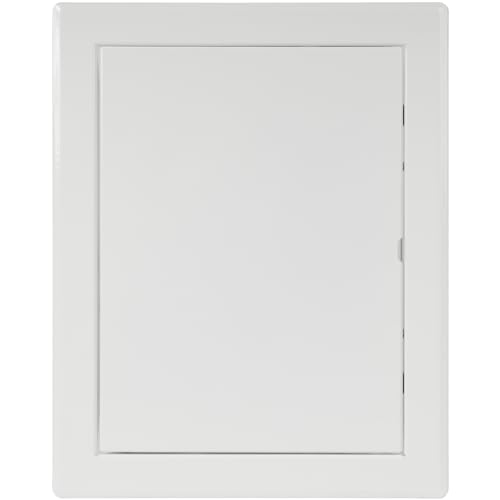Repa Market 6 x 8 Inch Access Panel for Drywall/White Powder Coated Steel Wall Hole Cover/Door Panel/Cover Plates with Latch – Service Hatch/HVAC Access Door for Plumbing, Electrical Use - color: White, size: 6 x 8