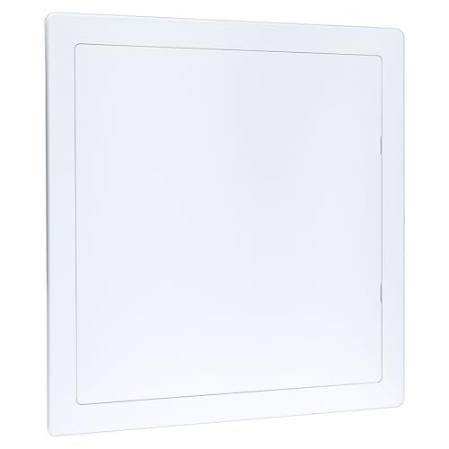 QWORK Access Panel for Drywall, 12 x 12 Inch ABS Plastic Wall Hole Cover Access Doors for Plumbing & Electrical Cables & Wiring