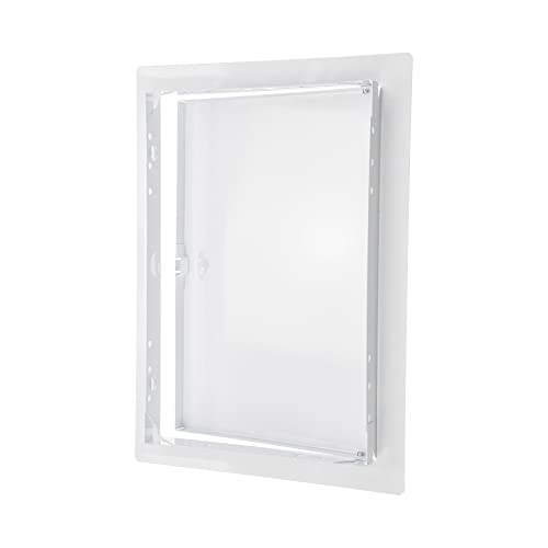 8" x 12" White Metal Access Panel, Service Shaft Door, Plumbing, Electricity Heating Alarm Wall for Drywall, Bathroom Services Hole Cover, Wall Covering - size: 8" x 12"