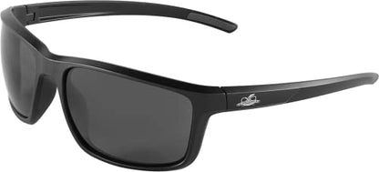Bullhead Safety Eyewear BH2763AF Pompano, Matte Black Frame/Temple Smoke Af Lens Black Tpr Nose Piece And Temple Ends - color: Smoke Lens, Matte Black Frame, style: Anti-fog