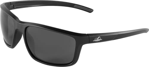 Bullhead Safety Eyewear BH2763AF Pompano, Matte Black Frame/Temple Smoke Af Lens Black Tpr Nose Piece And Temple Ends - color: Smoke Lens, Matte Black Frame, style: Anti-fog