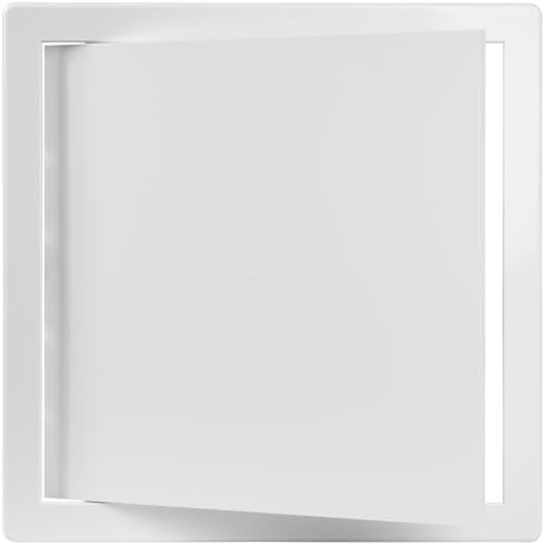 Vent Systems White ABS Plastic - Access Panel 12 x 12 Inch - Access Panel with Door for Drywall, Wall and Ceiling Electrical and Plumbing Service Wall Hole Cover - Exterior Dimensions 12.7x12.7 Inches - size: 12 X 12 Inch / 300 X 300 Mm