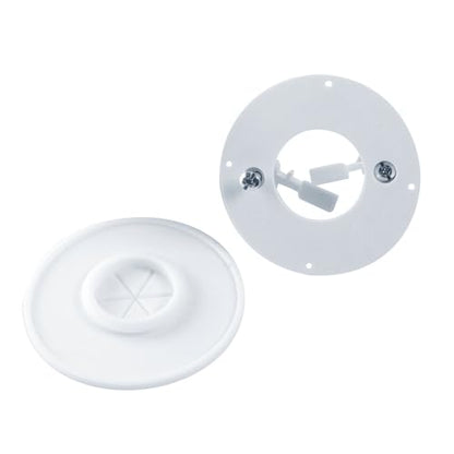Construct Pro Speedy’Z Screw-in Cable Pass Through Port – White, 1.125" Inner Diameter, 2.5" Outer Diameter (2 Pack) - style: 2 Pack