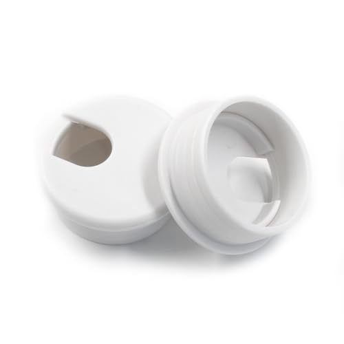 2pcs 1-1/2 Inch Desk Grommet, Plastic Desk Hole Cover, White Cable Hole Cover, Desk Hole Grommet for Wire Cord Organizing Office Computer Desk - color: White, size: 1-1/2 Inch