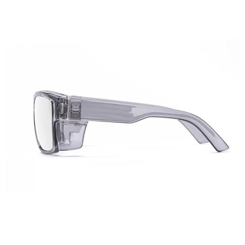 TransitionSafetyGlaseswith ANSI Z87+ImpactApproved Wraparound&Anti Bluelight UV400 - color: Grey