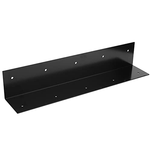 4 Pack 16" x 3" Black Raised Bed Garden Corner Brackets, Widen Right Angle L Bracket for Wood - size: 16" X 3"